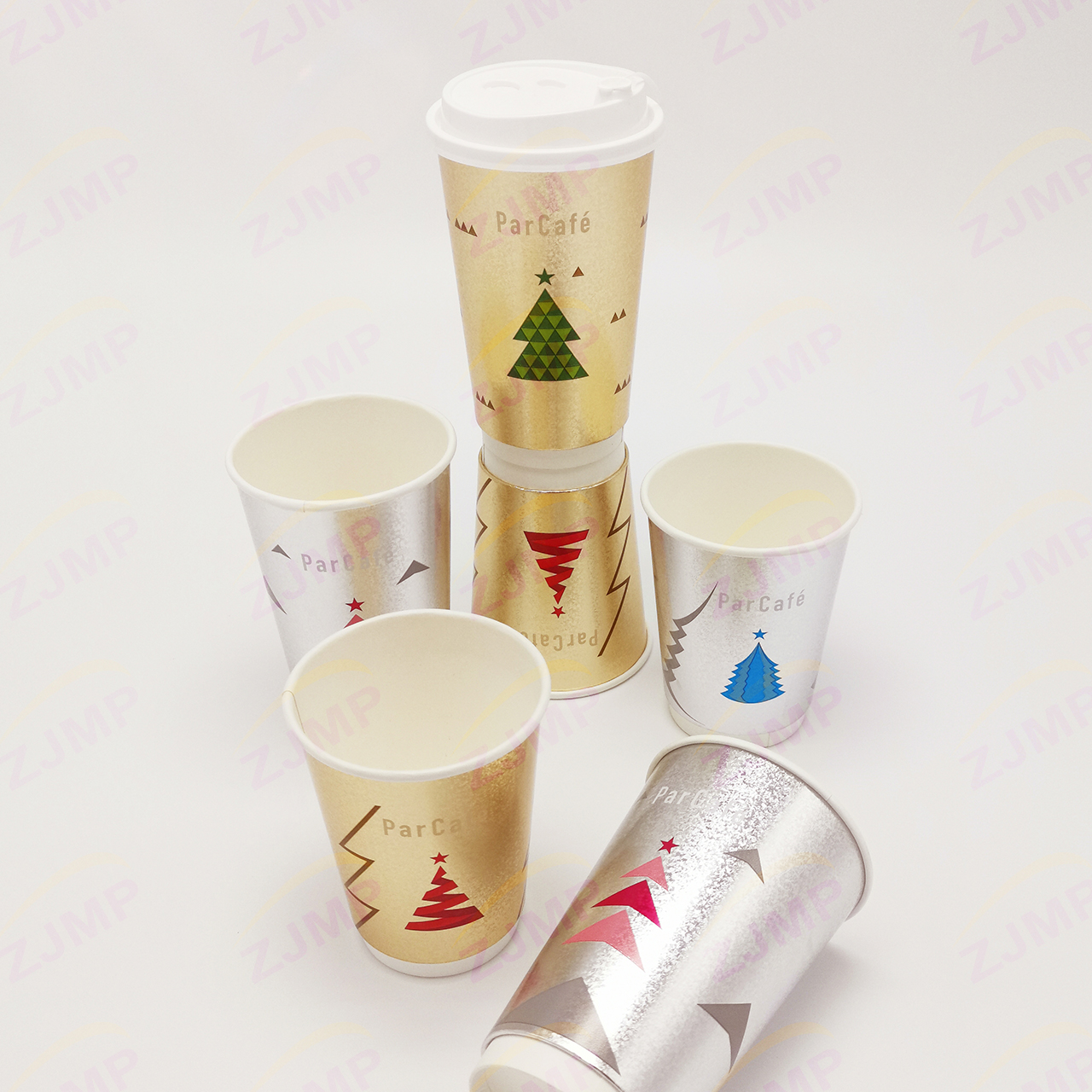Laser paper beverage cup